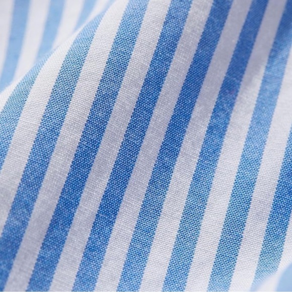 Vineyard Vines Blue and White Striped Puff Sleeve Mini Dress – Size Small EUC - Picture 3 of 4